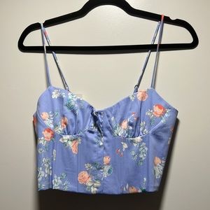 Zara Floral Crop Top